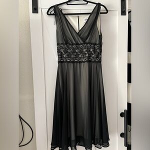 Vintage black lace dress